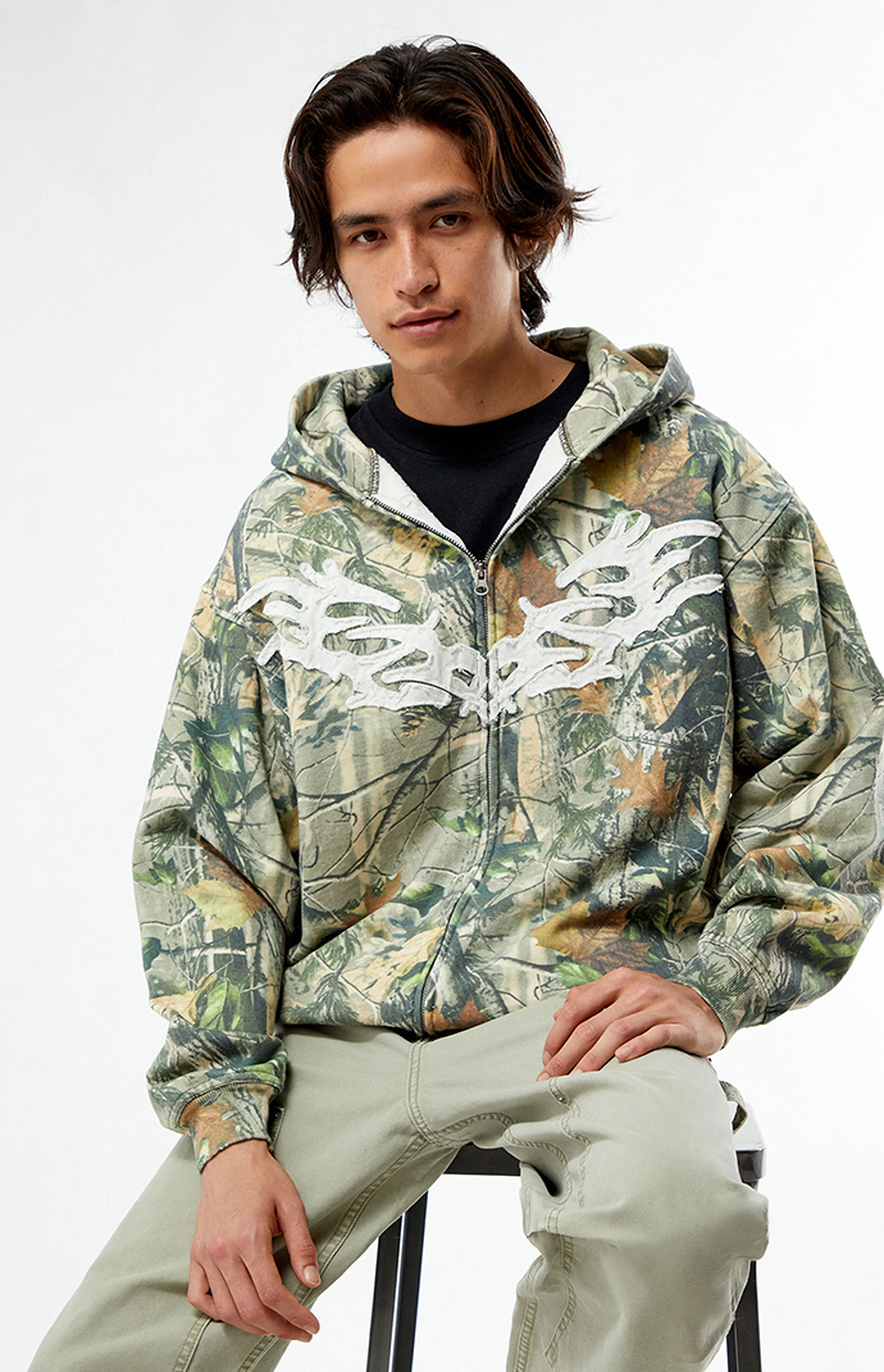 Camo Chaos Full Zip Hoodie